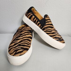 Ugg Womens Cahlvan Tiger Print Calf Hair Loafer-Size 8.5
